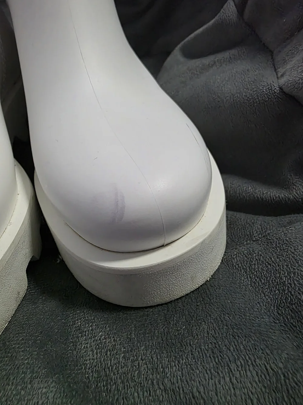 Moncler Kids White Logo-Back Ankle Boots